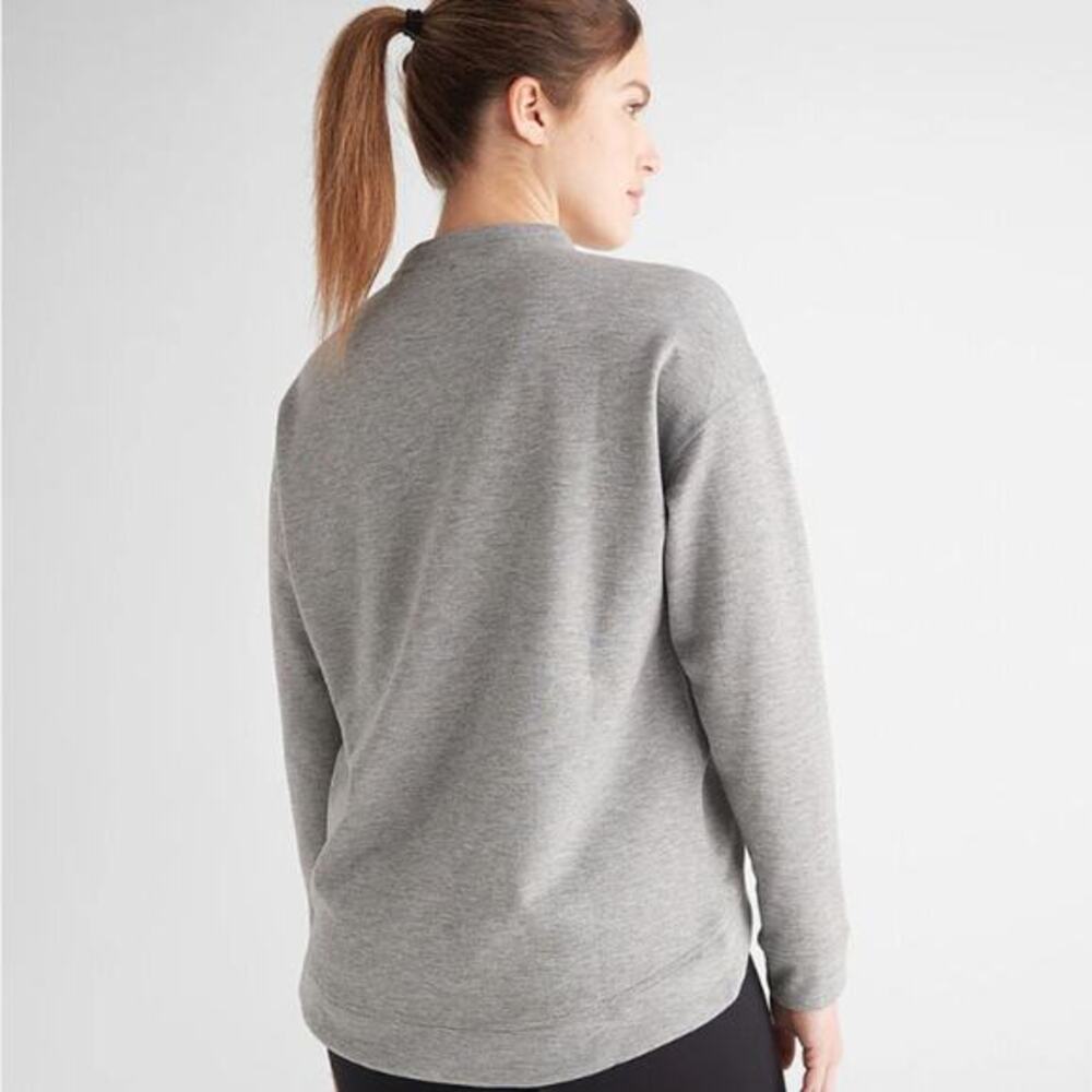 NoBull Women's Crewneck Long Sleeve‎ Sweatshirt Heather Gray Size XS - Picture 2 of 7